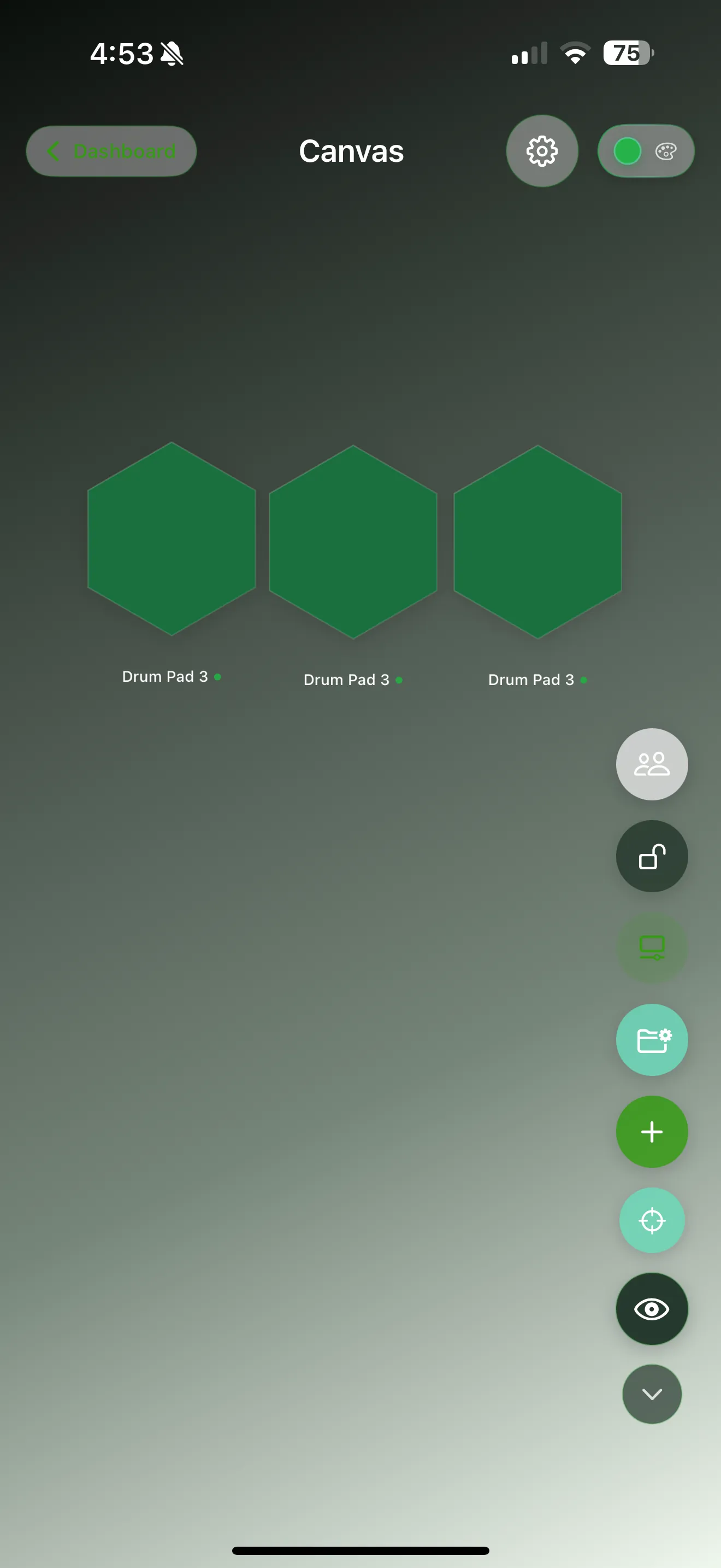 Tandem app interface screenshot 10 - showing multi-controller setup.